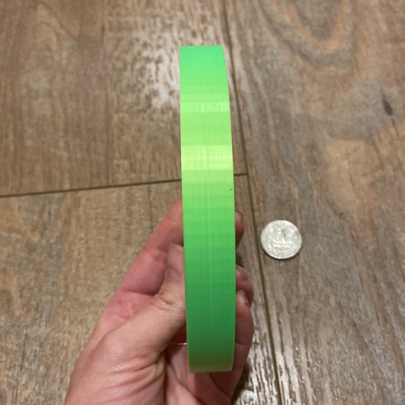 Neon lime green 3D printed V Buck Mega Coin - Picture 3 of 5